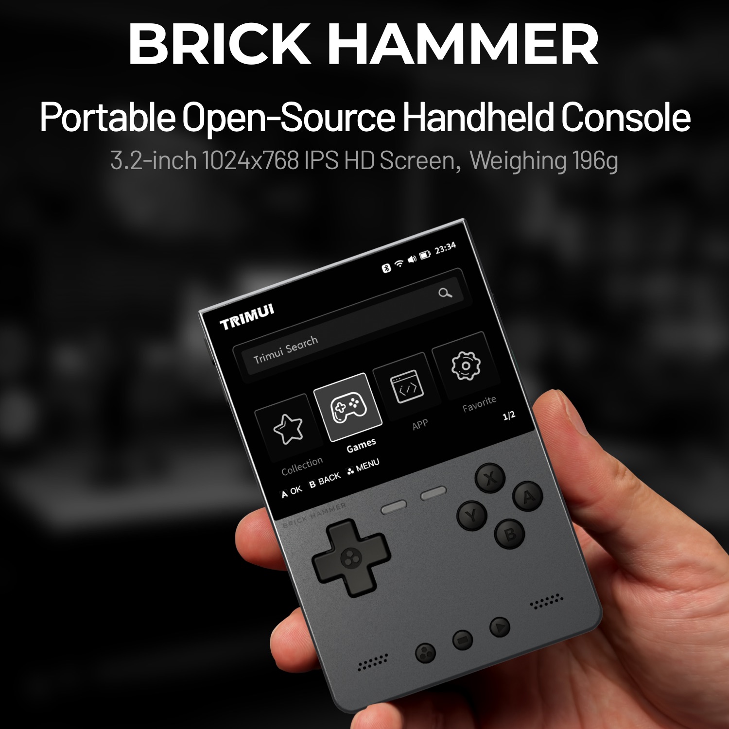 Retro Gaming Mobile - TRIMUI BRICK HAMMER 레트로 휴대용 게임