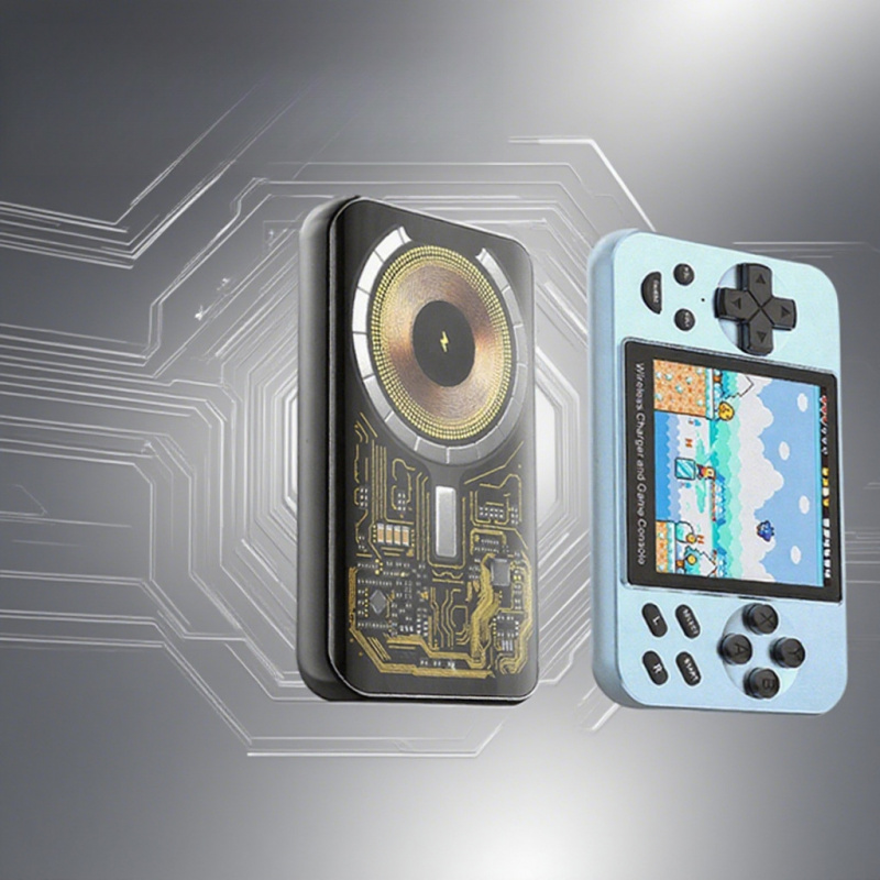 새로운 L9 휴대용 게임 콘솔, 마그네틱 무선 충전 보 - Retro Gaming Portable 리뷰 및 가격