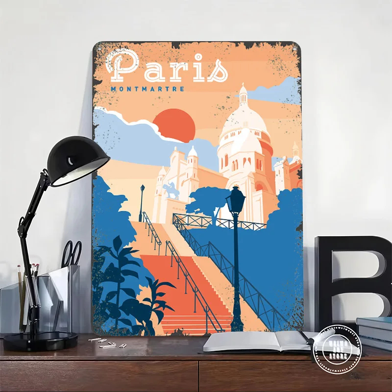 파리 몽마르트르 여행 프린트 포스터 맞춤형 벽 장식 레 - Retro Gaming Paris 리뷰 및 가격