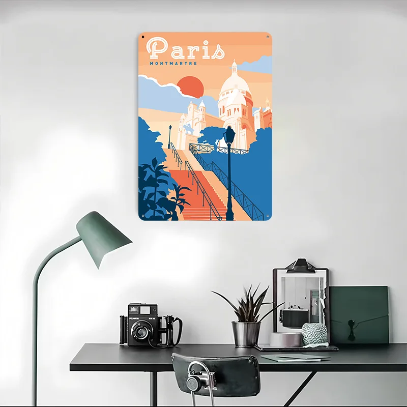 파리 몽마르트르 여행 프린트 포스터 맞춤형 벽 장식 레 - Retro Gaming Paris 리뷰 및 가격