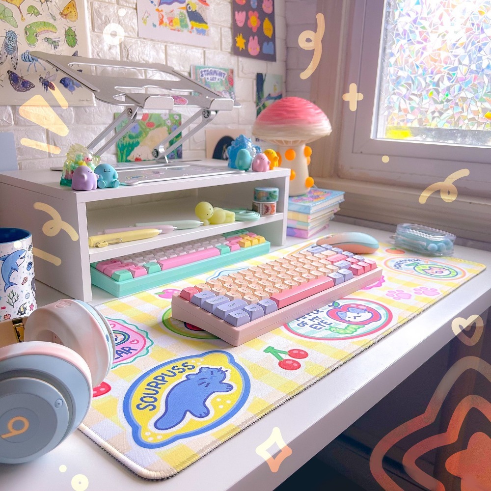 과일 키티 데스크 매트 마우스패드 게이밍 세트업 컴퓨터 - Retro Gaming Desk Setup 리뷰 및 가격