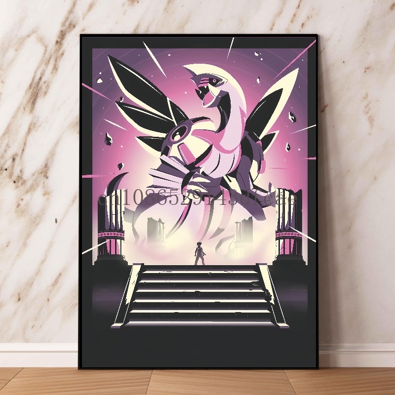 일본 고전 애니메이션 포켓몬 캔버스 페인팅 Lugia  - Retro Gaming Art 리뷰 및 가격