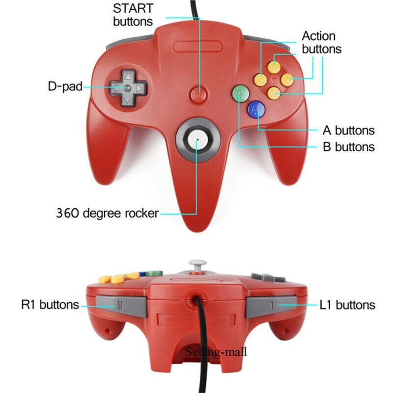 N64 컨트롤러 클래식 USB 유선 원격 게임 패드 게 - Nes Controller Usb 리뷰 및 가격