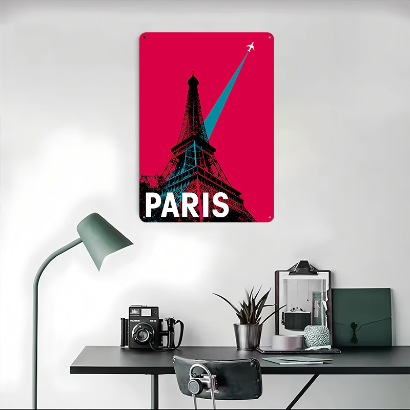 파리 에펠탑 여행 메탈 포스터 맞춤형 벽 장식 레트로  - Retro Gaming Paris 리뷰 및 가격