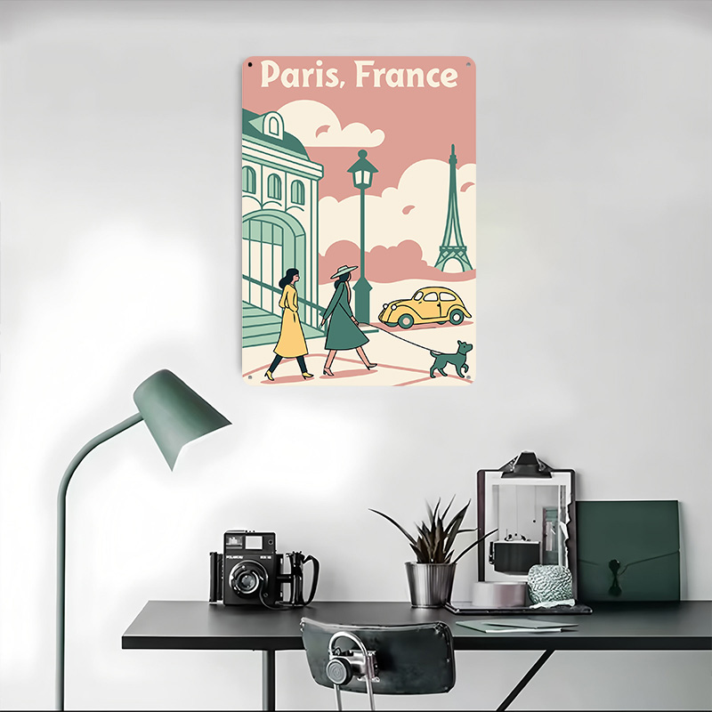파리 프랑스 여행 인쇄 포스터 맞춤형 레트로 벽 예술  - Retro Gaming France 리뷰 및 가격