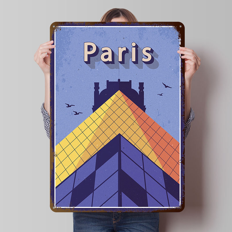 파리 여행 메탈 포스터 맞춤형 벽 장식 레트로 빈티지  - Retro Gaming Paris 리뷰 및 가격
