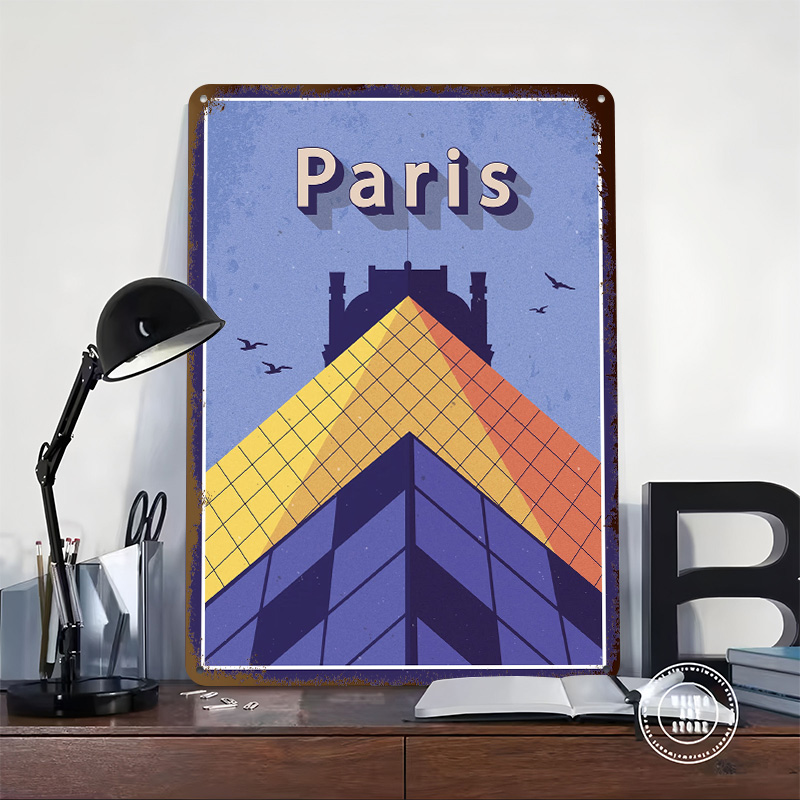 파리 여행 메탈 포스터 맞춤형 벽 장식 레트로 빈티지  - Retro Gaming Paris 리뷰 및 가격